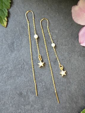 🦋LAST🦋 NWT Tramps+Thieves Cosette 18k Gold Plated Threaders